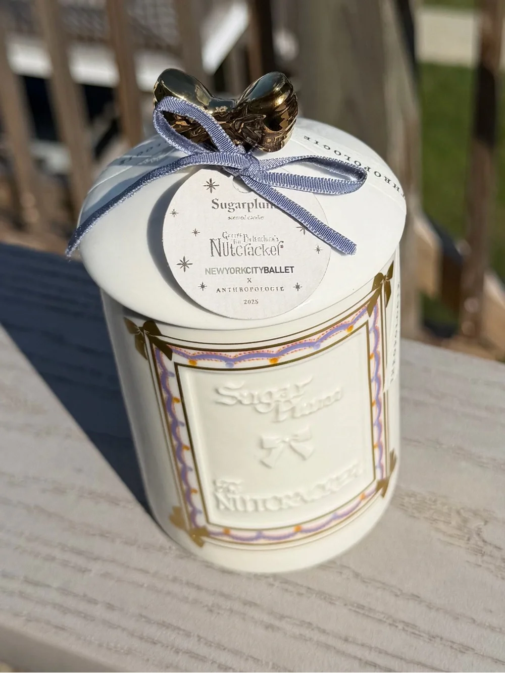 NWT Anthropologie 2025 New York City Ballet Nutcracker Sugar Plum Candle